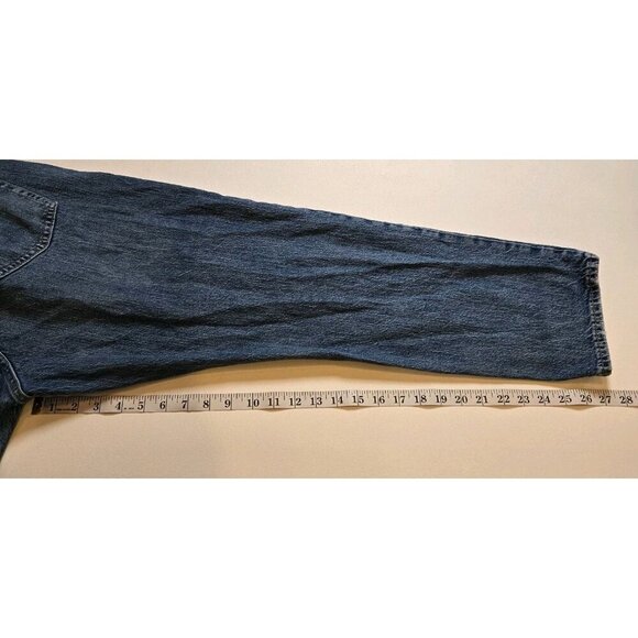 Gap Jeans Womens 34 18L Cheeky Straight High Rise Blue Button Fly Demin Plus 5 P - Picture 4 of 8